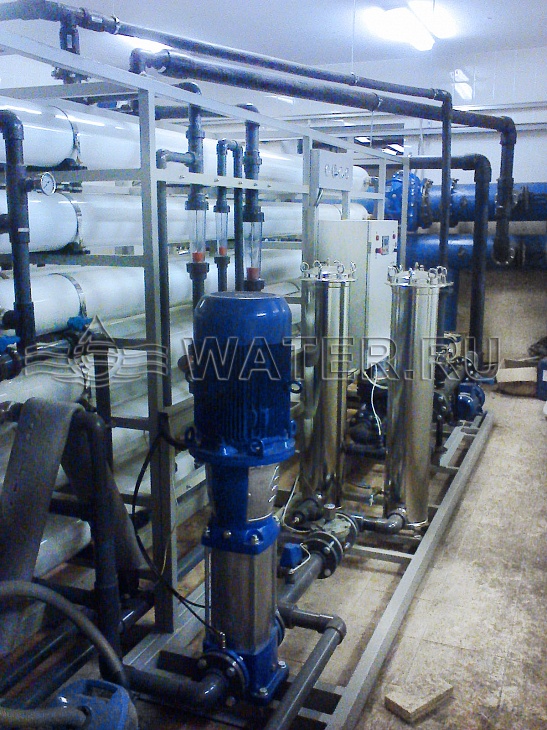 municipal water treatment. reverse osmosis system.